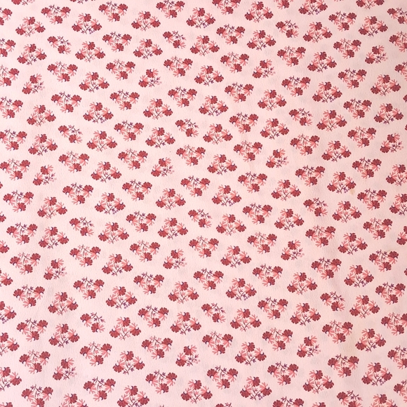 Hill House Mirabel Pink Floral A-Line Crepe Wrap Skirt Size M - Picture 8 of 8